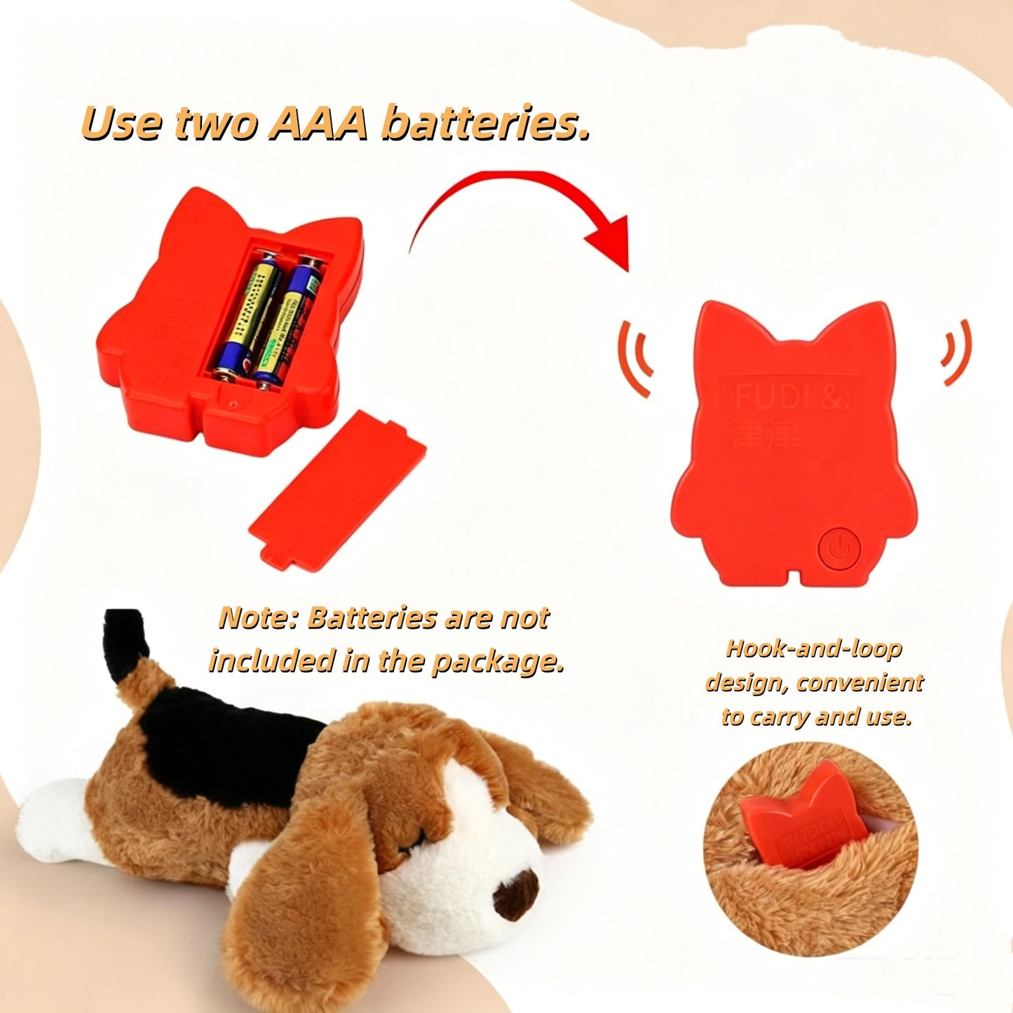 Pet Calming Heartbeat Comfort Toy
